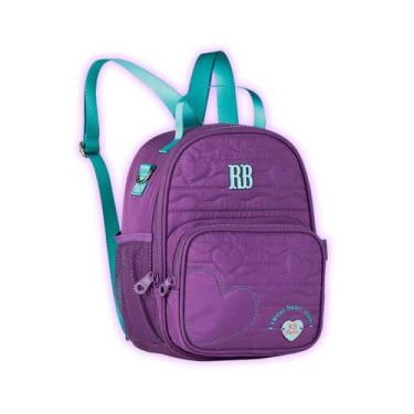 Imagem de Mochila P Rebecca Bonbon Bolsa Térmica Bebês Passeio Escola, Roxo