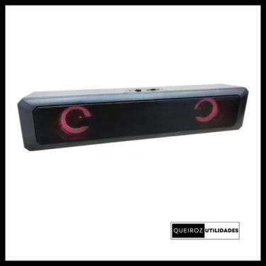 Imagem de Caixa De Som Knup KP-RO802 Soundbar Rgb Led Usb Multimídia Kp Notebook