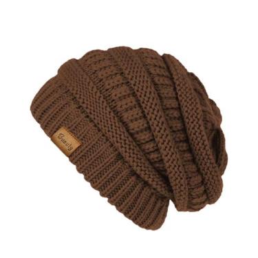 Imagem de Gorro Buauty Brown Slouchy Cable Knit Warm