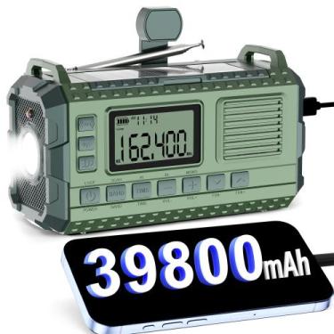 Imagem de Rádio meteorológico de emergência Sttfaishen com banco de energia sola