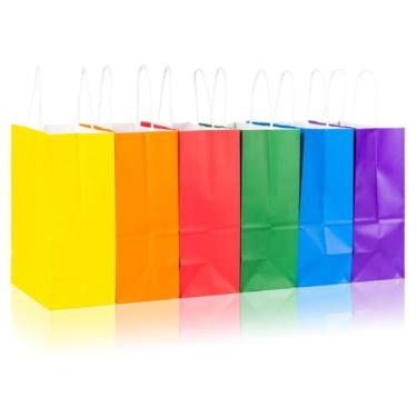 Imagem de Sacos de presente PakTalk de tamanho médio 20,3 x 10,8 x 26,7 cm, 24 u