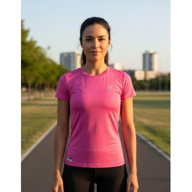 Imagem de Camiseta Feminina Termica Dry Fit Poliamida Uv Academia - Fyne Fit, Ro