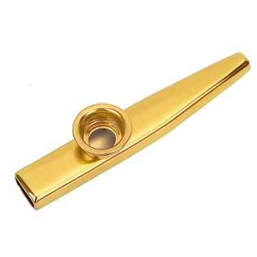 Imagem de Domary Parceiro Kazoo Portátil Em Liga de Alumínio para Amantes de Música (Ouro)
