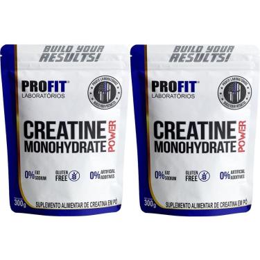 Imagem de Kit 2X Creatine Monohydrate Power - 300g Refil Sem Sabor - Profit-Masculino
