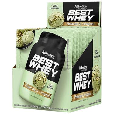 Imagem de Best Whey - 15 Sachês 37g Pistache - Atlhetica Nutrition-Masculino