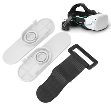 Imagem de HERCHR 1 par de adaptador de alça de conector de fone de ouvido, adaptador VR firmemente conectado, kit de alça de áudio de luxo para Quest 2 para HTC Vive