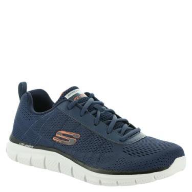Imagem de Skechers TRACK - MOULTON Tênis de Treinamento, Masculino, Azul Escuro / Laranja, 40
