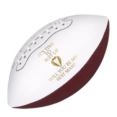 Imagem de AIOMOB 1 peça de presente de casamento padrinhos de casamento Lembranças de futebol Will You Be My Groomsman Lembranças de amantes de futebol para padrinhos conjunto de lembrancinhas de equipe