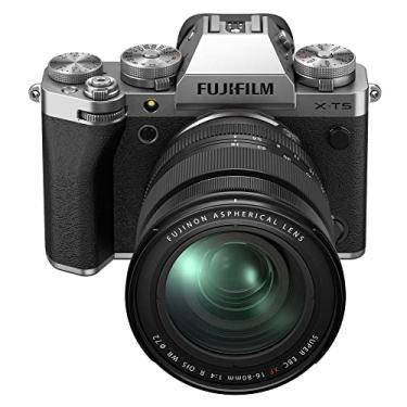 Imagem de FUJIFILM Kit de lentes para câmera digital sem espelho X-T5 XF16-80 mm - Prata