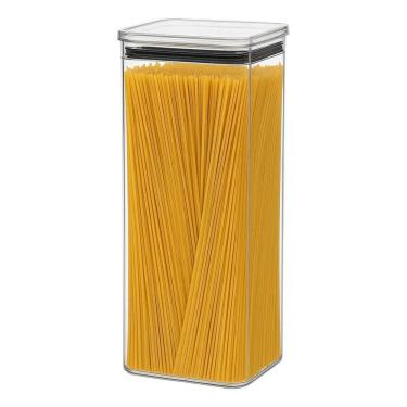 Imagem de 2X Pote Hermético Macarrão Espaguete 3L Acrílico Organizador