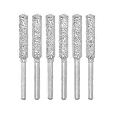 Imagem de 6 peças de afiador de motosserra revestida com diamante 3/40.6 cm 4,8 mm cabeça cilíndrica motosserra elétrica motosserra