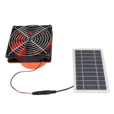 Imagem de Ymiko Ventilador de Exaustão Solar Monocristalino de 10 W Com Painel para Estufa RV 5V