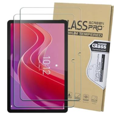 Imagem de Pacote com 2 protetores de tela de vidro temperado para Lenovo Idea Tab 11 polegadas 2025 TB330FU / Lenovo Tab M11 / Tab K11 LTE 11 polegadas 2024, dureza 9H - resistente a arranhões