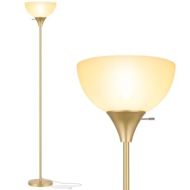 Imagem de Luminária de chão Coucrek 178 cm LED White Shade Gold