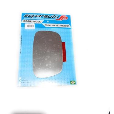 Imagem de Lente Espelho Vidro Retrovisor Sem Base Metalizado Corolla Fielder 2003 2004 Lado Esquerdo