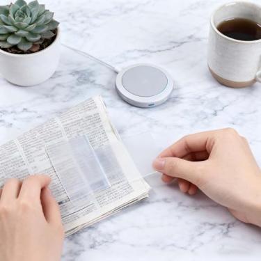 Imagem de 4 peças à prova d'água, notas adesivas transparentes, blocos de notas de plástico transparente 7 x 9 cm, total de 200 folhas