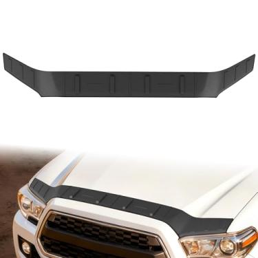 Imagem de TIEZFUL Defletor de capô adequado para Toyota Tacoma 2016-2022 2023 Acessórios Protetor de capô Defletores de Bug Escudo de Capô Offroad TPE Defletores de Bug de Perfil Baixo Adequado para Toyota