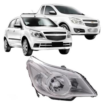 Imagem de Farol Agile 2009 á 2013 Montana 2011 á 2021 Cromomix Lado Direito