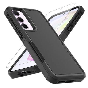 Imagem de Capa de telefone yuanming Galaxy A35 5G Military Grade com protetor de