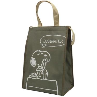 Imagem de Bolsa térmica Nakajima Corporation Peanuts Snoopy com reforço, P, cáqui 208477-25 A 10 x L 6,9 x P 13 cm (26 x 17,5 x 13 cm)