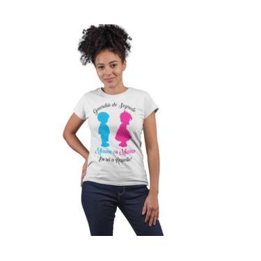 Imagem de T-Shirt Baby Look Chá Revelação Guardiã do Segredo Branca - Del France