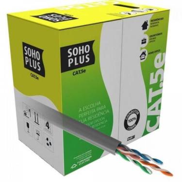 Imagem de Cabo de Rede CAT 5E 305m Cinza Furukawa Sohoplus