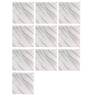 Imagem de Placa Adesiva Marmore 3D Kit 10 uni Papel de Parede Autocolante Decoraçao Obra Reforma Casa Cozinha Banheiro Ambiente