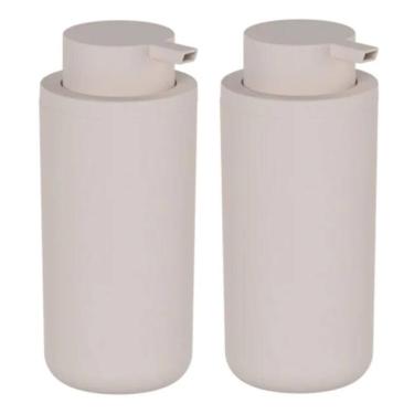 Imagem de 2X Dispenser De Parede Sabonete Detergente Ou Bege 500Ml