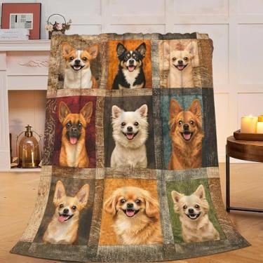 Imagem de Chihuahua Cobertor Super Macio Quente Fofo Flanela Cachorro Animal Cobertor Aconchegante Pelúcia Pelúcia Cobertores de Roupa de Cama Presentes para Mulheres Crianças Meninos Meninas Adultos 50 X 101