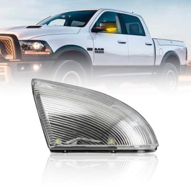 Imagem de Aritoxy Luz LED para espelho lateral do passageiro compatível com Dodge Ram 1500 2009-2018, Ram 2500 2010-2018, número de substituição: 68232478AA