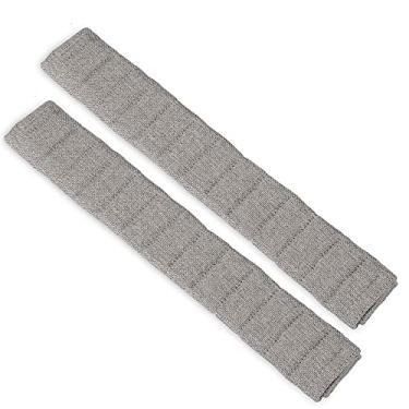 Imagem de Kit de capa de almofada para cinto de segurança de carro, 33 cm, alça de cinto de segurança, ombro para carro/bolsa (cinza)