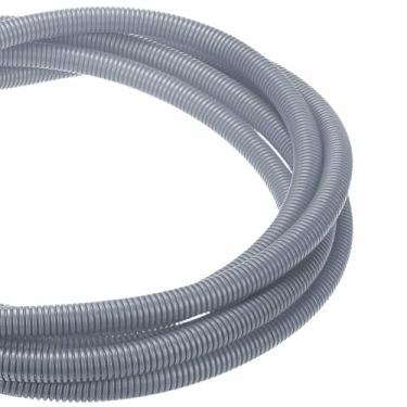 Imagem de DMiotech Tubo dividido de tear de arame de 15,2 m, protetores de cabo de conduíte flexível para animais de estimação para escritório, casa, jardim, cinza