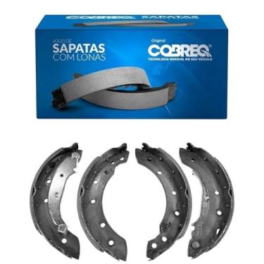 Imagem de Sapata Lona Freio Clio Logan Traseira Lucas Cobreq 2663cpa