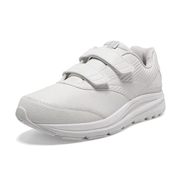 Imagem de Tênis masculino com alça em V da Brooks Addiction Walker, 0, White/White, 12 X-Wide