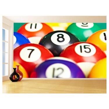 Imagem de Papel De Parede 3D Salão De Jogos Bilhar Sinuca 3,5M Jcs02 - Você Deco