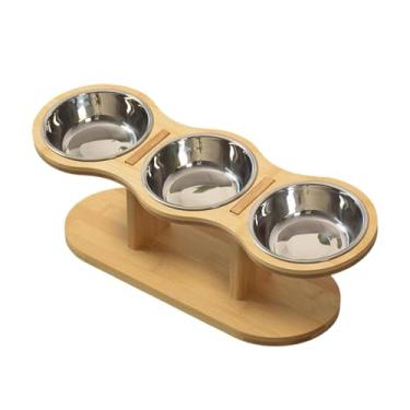 Imagem de Fxzqgnh Tigela Elevada para Cães com Suporte, Comedouros, Comedouro para Animais de Estimação, Tigela Elevada para Gatinhos, Cães E Gatos, Tigela de Prata