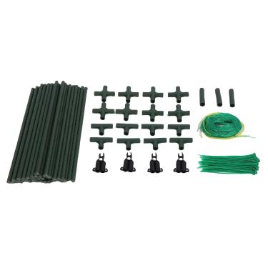 Imagem de Phefop Treliça de Pepino, Uma Estrutura de Suporte de Metal para Vegetais e Frutas, 47,2 X 63,0 pol. Com Rede de Escalada de Nylon para Uso Em Jardim Ao Ar Livre