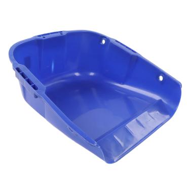 Imagem de Pá de lixo de plástico resistente, alça dupla, alça dupla, resistente ao desgaste, para secagem de grãos, manuseio de areia industrial, remoção de lixo, material PP 44 x 38 x 18 cm (Azul)