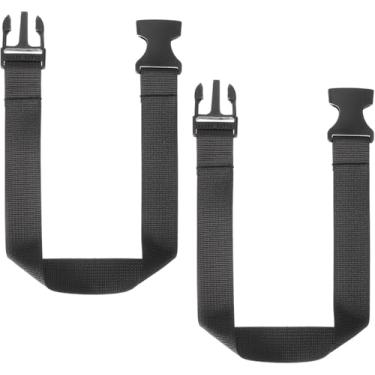 Imagem de Extensor de cinto com 24 x 1,12 cm ajustável, extensor de alça de cinto de nylon preto, extensor de fivela para bolsas de cinto em todos os lugares