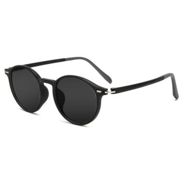 Imagem de JRLLFD Óculos de sol da moda estilo redondo masculino e feminino para motorista à prova de ultravioleta uv400 (1)