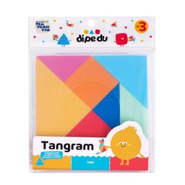 Imagem de BRW Jogo Educativo Tangram Plástico 7 Peças