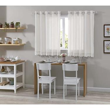 Imagem de CORTINA COZINHA 3,00m x 1,40m NOVARA/BRANCO