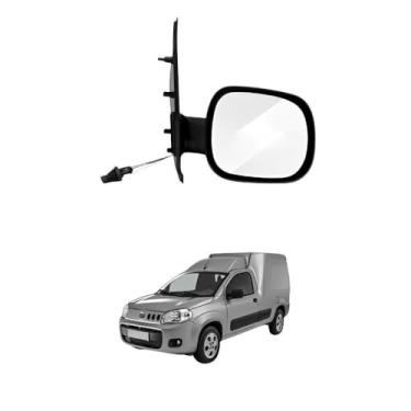 Imagem de Retrovisor Fiat Fiorino 2014 Até 2023 Com Controle Lado Esquerdo Motorista