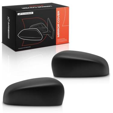 Imagem de A-Premium 2 peças de tampas de espelho retrovisor do lado do motorista e do passageiro - compatível com Jeep KL Series Cherokee 2014-2021 - preto texturizado