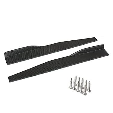 Imagem de 2 unidades Kit Universal de Friso Lateral Splitter Rocker Diffuser Aletas e Parachoque para Estilo Carro em ABS com Visual Agresivo Corrida