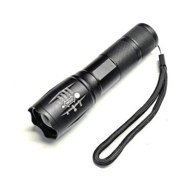 Imagem de Lanterna de LED com 5 modos, lanterna tática de metal resistente a fucus de ajuste de 700 lúmens altos (bateria não incluída)