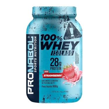 Imagem de WHEY 100% ISOLADO MORANGO 900G POTE - PRONABOL