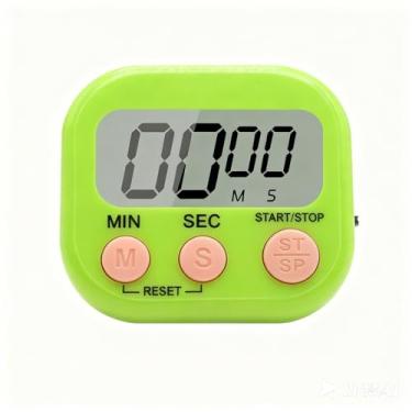 Imagem de Temporizador digital de cozinha com traseira magnética, contagem regressiva de alarme alto e cronômetro de contagem para cozinhar, ferramenta de gerenciamento de tempo de estudo infantil para sala de