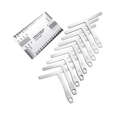 Imagem de Régua De Aço Inoxidável Para Medição De Altura De Cordas De Guitarra, 