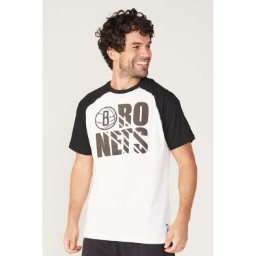 Imagem de Camiseta NBA Raglan Estampada Brooklyn Nets Masculino-Masculino